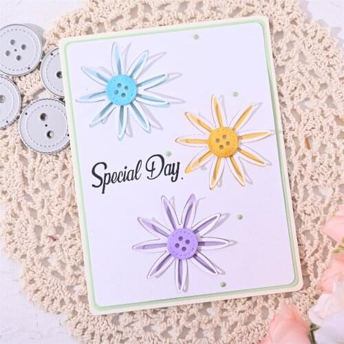 InLoveArts Button Metal Cutting Dies Stencils Knife Mold For Scrapbooking Photo Album Card Paper Decorative Embossing Craft DIY