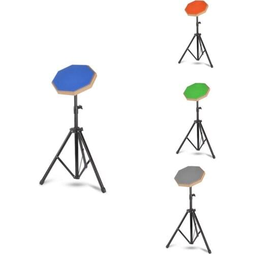 New Rubber Wooden Dumb Drum Practice Training Drum Pad with Stand for Jazz Drums Exercise