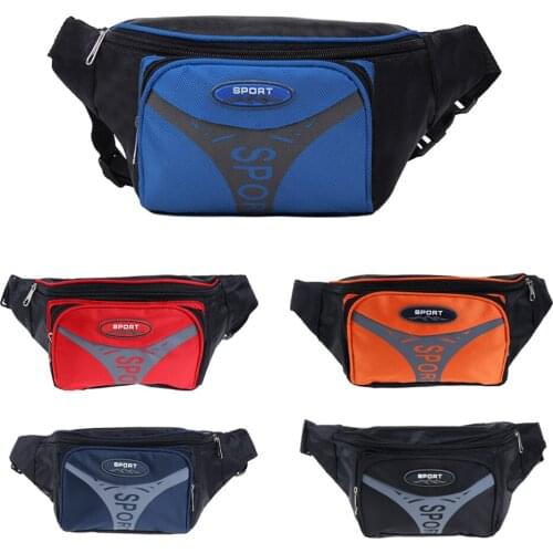 Outdoor Running Hiking Waist Bag Camping Unisex Sports Fitness Fanny Pack Color and Pattern Optional