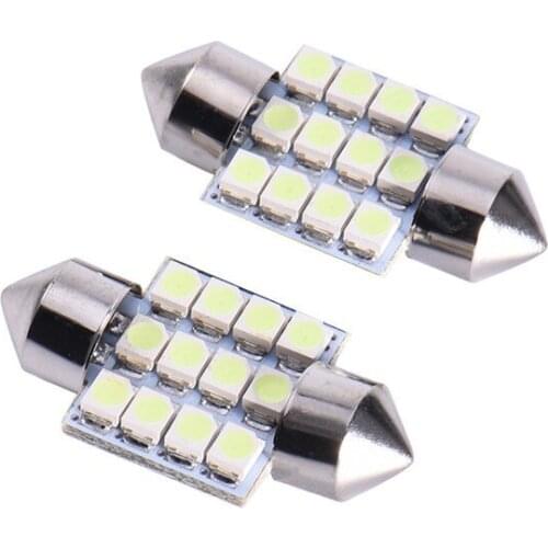 Direct Selling Car Roof Lamp 31mm 36mm Double Pointed Lamp 12smd 1210 3528 Reading Lamp Indoor Lamp Led Lights for Car