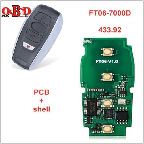 Lonsdor 433.92MHz Car Remote Smart Key for Subaru 3 Buttons FT06-7000D Car Keyless Control Transmitter Board 8A PCB