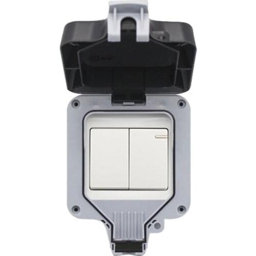 IP66 Weatherproof Waterproof Outdoor Box Wall Power Socket Universal /Standard Switched Outlet