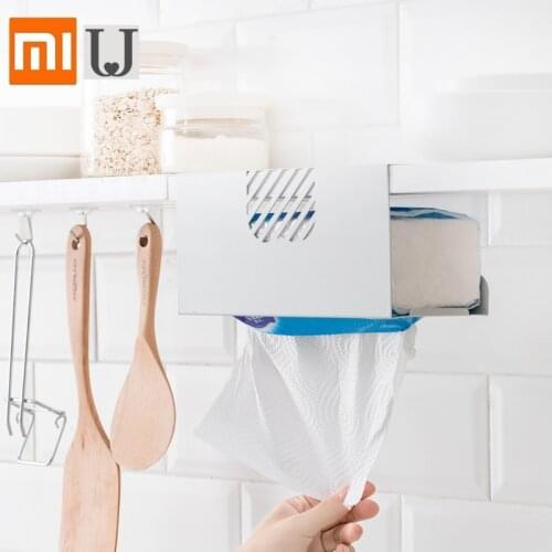 Youpin JordanJudy napkin holder Kitchen storage rack Wrought iron hanging Home cabinet door wall hanging tissue box