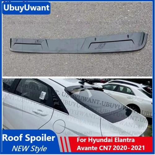 Rear Roof Spoiler for 2020 2021 Hyundai Elantra Avante CN7 Roof Lip Spoiler for Decoration High Quality Abs Plastic Accessories