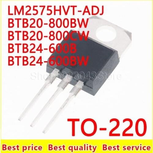 10pcs)100% New Original LM2575HVT-ADJ BTB20-800BW BTB20-800CW BTB24-600B BTB24-600BW TO-220 Chipset