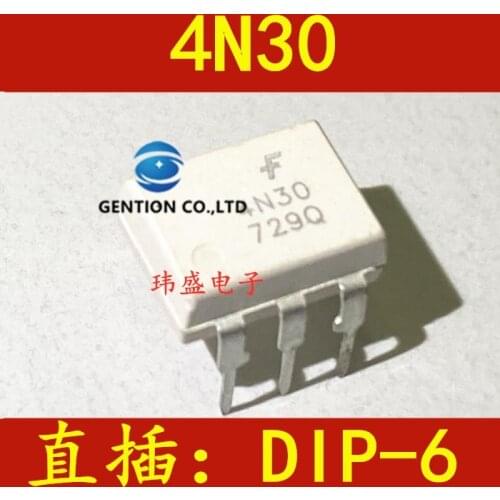 10PCS 4N30 light coupling 4N30M tubes of DIP-6 light coupling of IC in stock 100% new and original