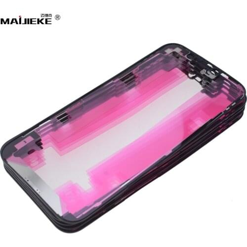 10pcs Ori LCD Screen Frame With Adhesive for iPhone 12 mini 11 pro max Middle Frame for iPhone X Xs Max Bezel Replacement Repair