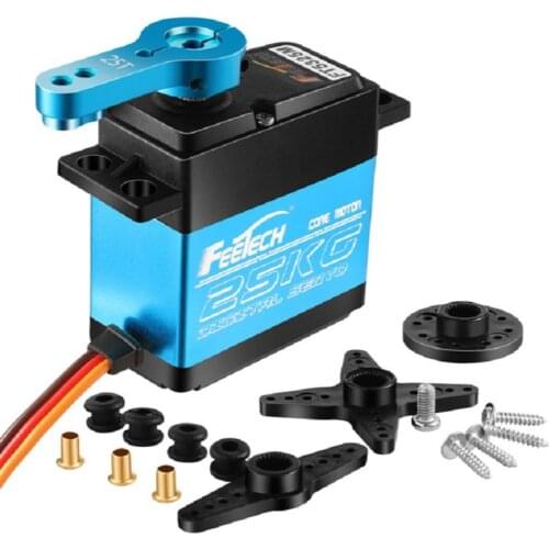 100% Waterproof servo 20KG 25KG 35KG high speed metal gear digital RC Car servo baja servo 25T Arm for 1/8 1/10 RC Cars