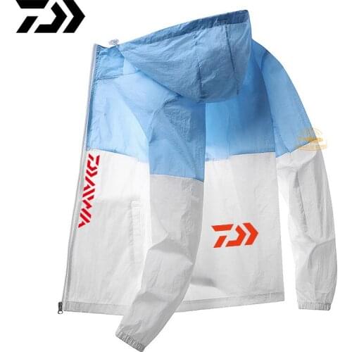 2020 Daiwa Long Sleeve Outdoor Waterproof Fishing Suit Fashionable Summer Ultra-thin Breathable Mens Sun Protection Clothing