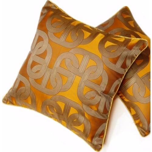 45x45cm Contemporary Geometry Ellipse Pipping Throw Pillow Case Cushion Cover Home Bedroom Decor