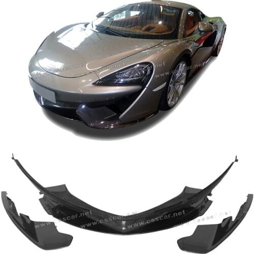 Commas Car Part Accessories For Mclaren 540c-570s Dry Carbon Fiber Front Wrap Angle Cover Parts Car Decoration