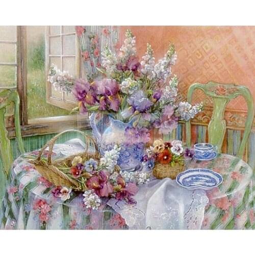 DIY diamond embroidery flower house 5D diamond painting Cross Stitch full square drill Rhinestone diamond mosaic home decoration