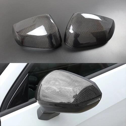 Carbon Fiber Side Wing Rearview Rear View Mirror Replacement Cover Trim Case Shell For AUDI Q2 2017 2018 2019 Q3 F3 2019 2020