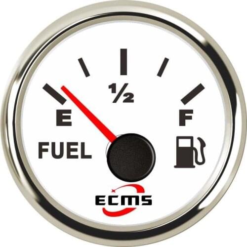 Marine Boat Yacht Auto Fuel Tank Level Gauge 240-33ohms 9-32V 52mm 2 Inch 316L Bezel