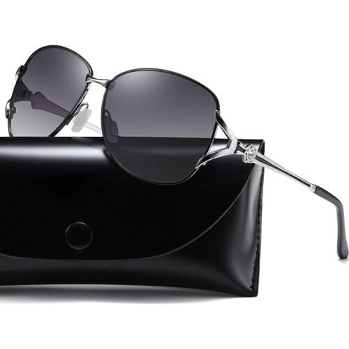 DRESSUUP Fashion Polarized Sunglasses Women Diamond Luxury Brand Design Sun Glasses Female Gradient Oculos De Sol Feminino