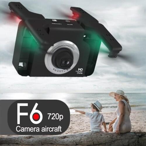 F6 wide-angle camera 720P HD aerial Quadcopter gesture control RC drone helicopter headless mode unique aircraft toy