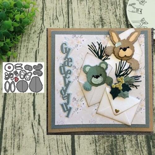 Metal cutting dies rabbit cut die mold decoration Scrapbook paper craft knife mould blade punch stencils