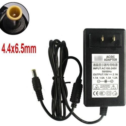 New 19V 1.3A 1.7A 4.4*6.5mm Adapter For LG Monitor LED LCD Replacement Power Supply Charger