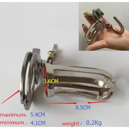 New Metal Adjustable Card Ring Male Chastity Device Penis Cock Cage Penis Lock Chastity Cage Male Cock Rings Sex Cage Slave BDSM