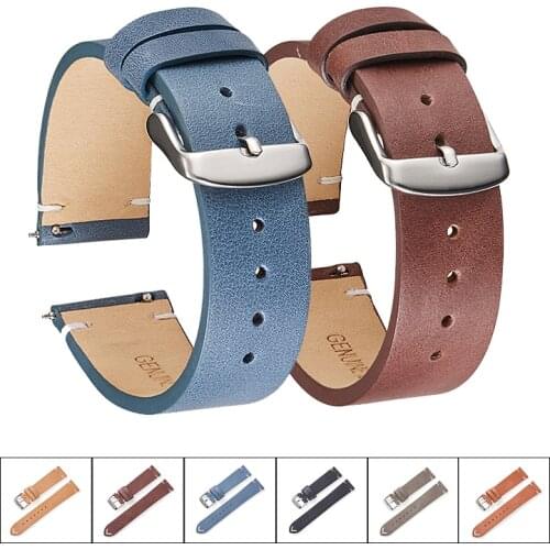 22mm Watch Strap for Huami Amazfit GTR 2 2E Genuine Leather Band Gtr2 GTR 47mm Stratos 3 2 Straps Bracelet Watchband Wristband