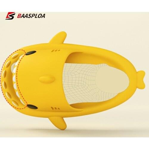 Baasploa New Men Women Fashion Quick-drying Indoor Slippers Non-slip Wear-resistant Casual Thick Platform Outdoor couple sandals