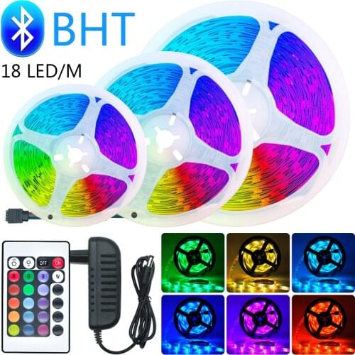 Led Strip 5050 RGB 2835 DC 12V Flexible Tape Led Ribbon Led Strips Light 5M 10M 15M 20M With Phone Bluetooth WIFI APP Christmas