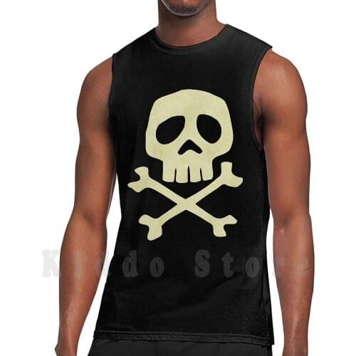 Danzig Style Harlock Skull Crossbones / Jolly Roger tank tops vest sleeveless Danzig Glenn Danzig Skull Captain