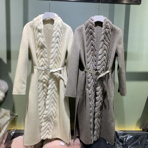 TOPINEUP Women's Beige Coats