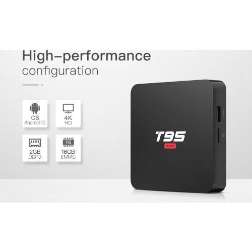 T95 Super 10pcs Android 10.0 TV Box 2GB 16GB Allwinner H3 Quad Core 4K HDR 2.4G Wifi G0gle Player optional air mouse
