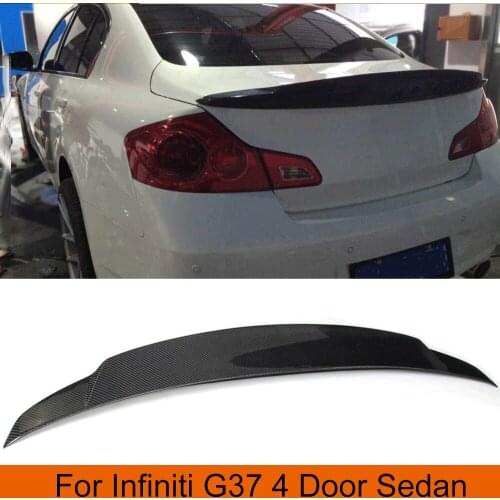 Carbon Fiber Rear boot Duck Spoiler Wing for infiniti G37 4-Door Base sedan 2009-2013 G25 2011-2012