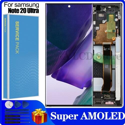 6.9" Super AMOLED Original LCD For Samsung Galaxy Note 20 Ultra N985F SM-N985F LCD Display Touch Screen Digitizer Repair Parts