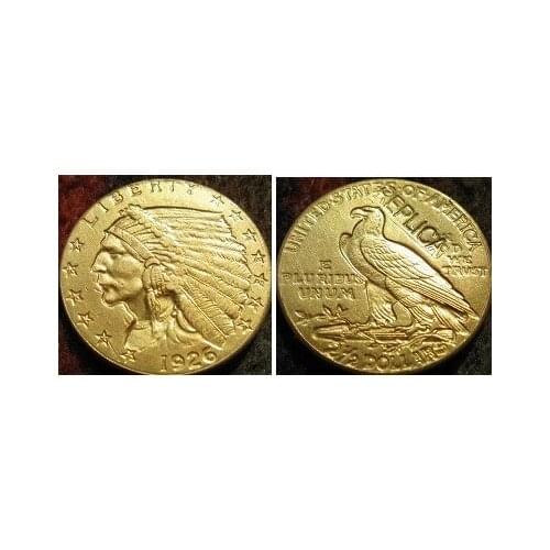 2.5 GOLD Indian Half Eagle 1926 copy coins