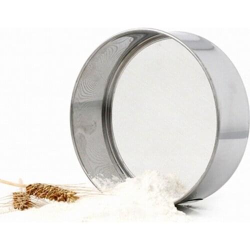 1pc Professinal Flour Mesh Sieve Stainless Steel Flour Mesh Sugar Powder Sifter Strainer Flour Sieve for Kitchen Baking Supplies