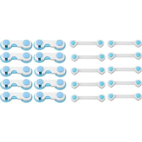 10pcs Toddler Baby Drawer Cabinet Cupboard Door Fridge Safety Locks