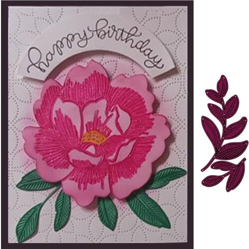 2Pcs leaf metal cutting Dies templates for scrapbook DIY decorative engraving Photo album hand-cut paper