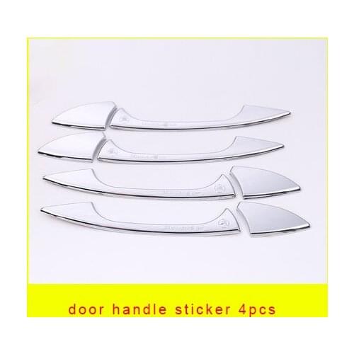 For Mercedes Benz CLA CLA200 220 chrome door handle sticker 4pcs