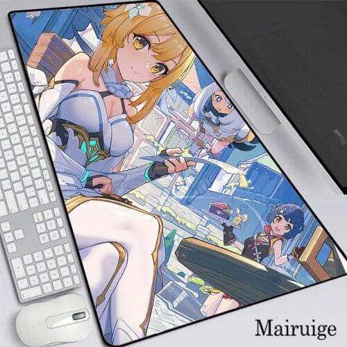 40x90cm Gaming Room Accessories XXL ANIME Gaming Mouse Pad Large Cartoon Rubber Mouse Pad Keyboard Computer Mat