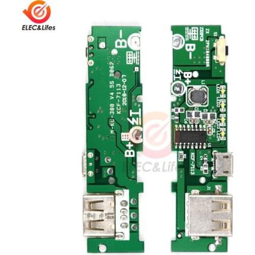 5V 1A Lithium Battery Charging Board Power Bank Charger Module 18650 Li-ion battery Boost step-up Circuit Board