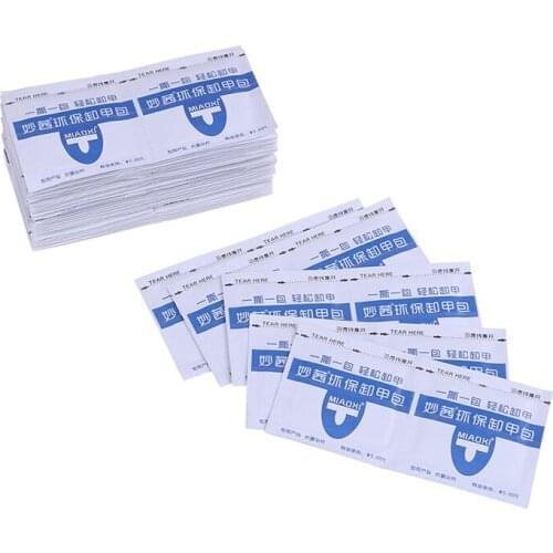 50Pcs Nail Polish Remover Tools Gel Nail Varnish Soak Off Remover DIY Manicure Art Easy Cleaner Cotton Wipes Tools J0018