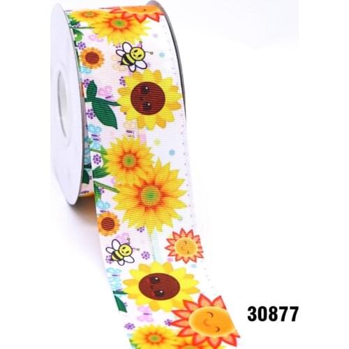 Free shipping 50 yard cartoon printed grosgrain ribbon 30877