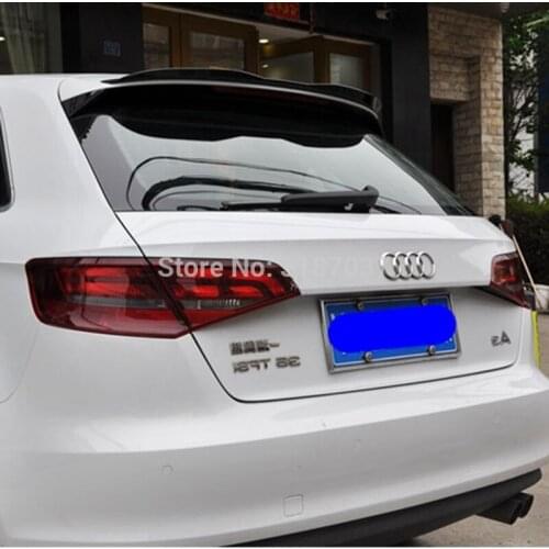 For Audi Q3 Hatchback Roof 2013 - 2019 ABS Plastic Gloss Black Color Rear Roof Spoiler Wing Trunk Lip Boot Cover Car Styling