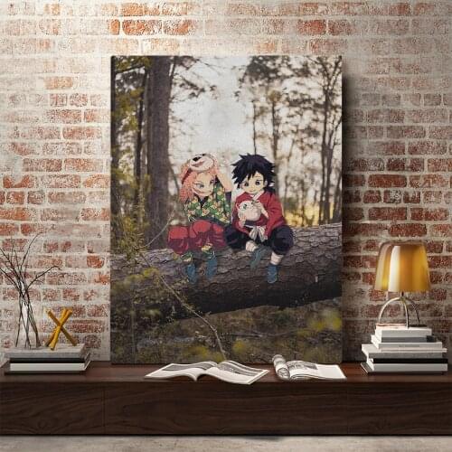 Giyu Tomioka Sabito Kimetsu no Yaiba Anime Canvas Home Decor Prints Dorm Living Room Bedroom Painting Wall Art Decoration Poster