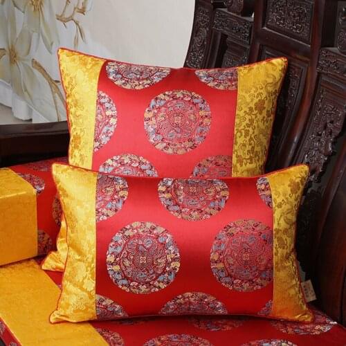 Joyous Thick Chair Pads Seat Cushions Sofa Seat Mat Chinese Mulberry Silk Chair Cushions Decorative Back Cushion Lumbar Pillow