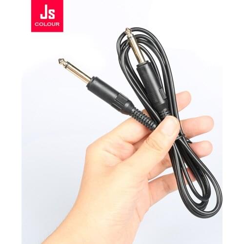 Power Supply Audio Connected Cable Line 6.5*6.5mm Stainless Steel Plug Clip Cord Use for Permanent Makeup Machine