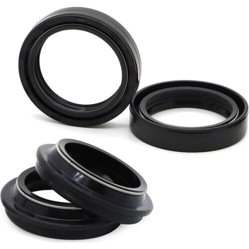All Balls Racing 2 Fork Seal and 2 Dust Seal Kit Replaces Part 56-132 For Honda CB1100 CB400F CB500F CB500X CB600F /Hornet CB750