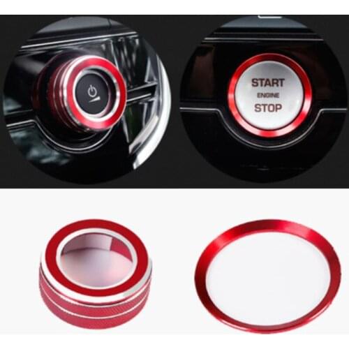 Set Ring Trim 2pcs Non-fade Non-rust Stop Decorative For Jaguar XE XEL
