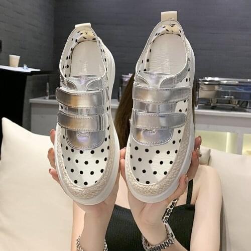 Summer Women Sneakers Tennis Walking Shoes Anti-Slip Female Thick Platform Height Mesh Breathable Casual Ladies Vulcanized Shoes