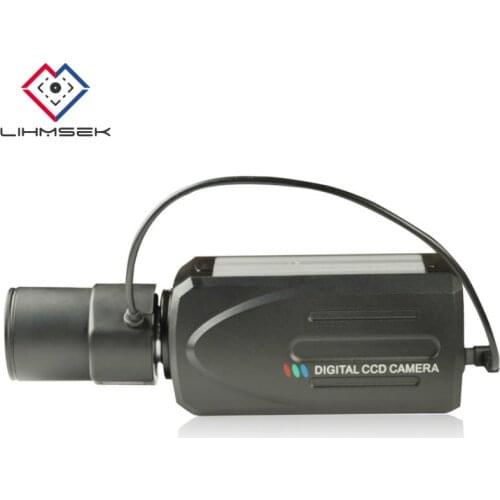 Lihmsek 2.8-12mm Lens Sony CCD 700TVL, EFFIO-E Super Low light Box Camera, Color iamge Day/Night, 0.00001 lux at F1.2, Full OSD