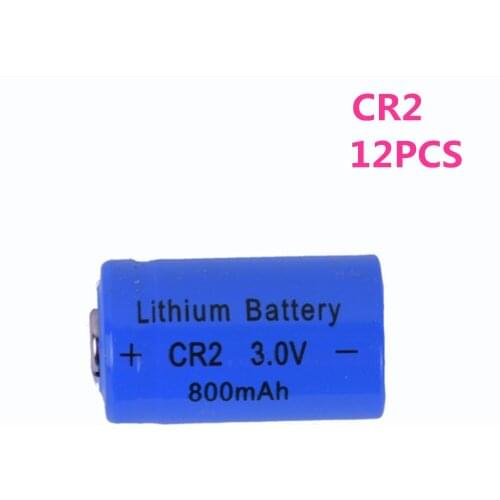 12pcs/lot SHSEJA Battery CR2 3V 800mah lithium battery for GPS security system camera medical equipment camera lithium battery
