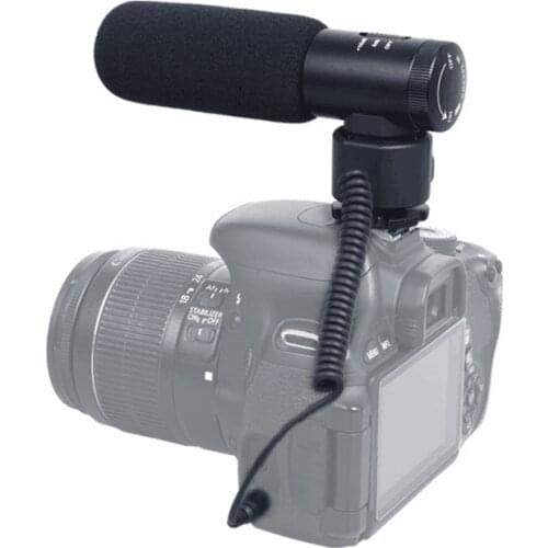 CoMica Directional Condenser Shotgun Video Microphone for Canon Nikon DSLR Camera and Camcorder DV